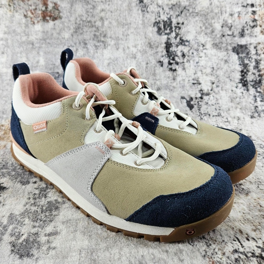 Oboz Shoes Women 12 Beige Emma Low Equinox Trail Hiking Sneakers Outdoor Comfort